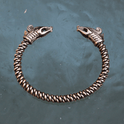 DREKI, VIKING BRASS BRACELET BRAIDED - VIKING, SLAVIC, CELTIC BRACELETS - BRONZE AND BRASS