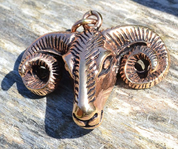 RAM, HEAD, BRONZE PENDANT - ZODIAC SIGNS