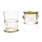 SET OF WHISKY GLASSES IN A BOX - 2 PCS - HISTORICAL GLASS