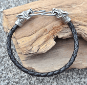 WOLF FENRIR, LEATHER BANGLE - WIKINGERAMULETTE