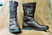 DUKE, LEATHER HALF BOOTS - GOTHIC BOOTS