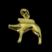 CELTIC BOAR, NEUVY-EN-SULLIAS, PENDANT, 14K GOLD - GOLDEN JEWELLERY