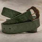 VINUM, GOKSTAD BELT, GREEN, LEATHER - BELTS