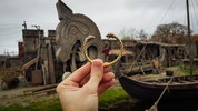 FLÓKI, VIKING BRASS BRACELET BY WULFLUND - BRONZE HISTORICAL JEWELS