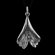 GINKGO BILOBA, PENDANT, SILVER - PENDANTS