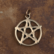 PENTAGRAM PENDANT, BRONZE - PENDANTS, NECKLACES