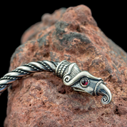 HUGINN AND MUNINN, VIKING BRACELET, SILVER - BRACELETS