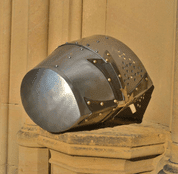 GRAND MASTER, CRUSADER GREAT HELMET WITH THE CROSS - MEDIEVAL HELMETS