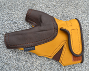 ARCHERY GLOVE, FINE LEATHER, PROFESSIONAL - BÖGENZUBEHÖR