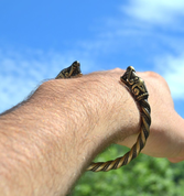 VIKING WOLF, BRACELET FROM BURG, SWEDEN, TIN - VIKING PENDANTS