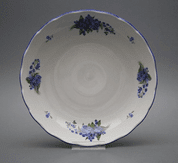 BOWL FOR COMPOTE, ROCOCO, FORGET-ME-NOT - PORCELAIN PLATES