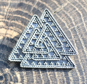 VALKNUT, VIKING SYMBOL, STERLING SILVER PENDANT - PENDANTS