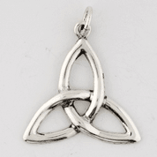 TRIQUETRA, CELTIC PENDANT, STERLING SILVER - PENDANTS