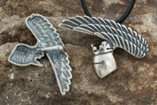 KNIGHT'S HELMET, PENDANT, STERLING SILVER - PENDANTS