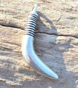 TUSK PENDANT, VASTERBOTTEN, SWEDEN, SILVER - ANHÄNGER - SCHMUCK, SILBER