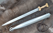 CELTIC WARRIOR'S SET - SWORD, SCABBARD, BELT, MUSEUM REPLICA - ANCIENT SWORDS - CELTIC, ROMAN