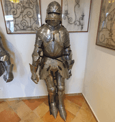 MEDIEVAL SUIT OF ARMOR, ALUMINIUM, COSTUME RENTAL - KOSTÜMVERLEIH HISTORISCHE KOSTÜME