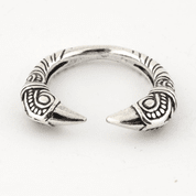 VIKING RAVEN HEAD RING, SILVER 925 - RINGS