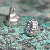 BUTTON, EARLY MIDDLE AGES, SILVER - PENDANTS