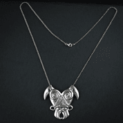 HEART OF THE NORTH, HUGIN AND MUNIN, SILVER VIKING NECKLACE - NECKLACES