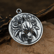 SLAVIC WOLF AMULET, SILVER 925, 23G - PENDANTS