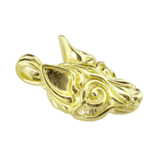 FENRIR, NORSE WOLF PENDANT, 14K GOLD - GOLDEN JEWELLERY