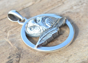 OWL, STERLING SILVER PENDANT - ANHÄNGER - SCHMUCK, SILBER