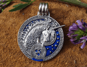 CELTIC UNICORN, MIDNIGHT BLUE, 11 G - PENDANTS