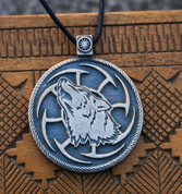 WOLF KOLOVRAT, SLAVIC PENDANT, TIN ALLOY - SLAVIC AMULETS