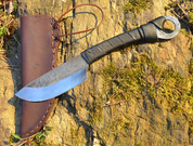 CELTIC HAND FORGED KNIFE WITH LEATHER SHEATH - KNIVES