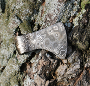 BJORNAR, AXE, PENDANT, DAMASCUS STEEL - VIKING PENDANTS