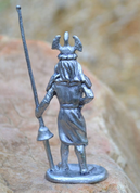 TOURNAMENT KNIGHT, HISTORICAL TIN STATUE - PEWTER FIGURES