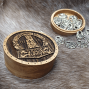 AMULETT RUNEN – FUTHARK UND BOX, SET, ZINK - RUNENANHÄNGER