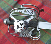 SCOTTISH BASKET HILTED SWORD, MUSEUM COPY, BATTLE READY - FALCHION, SCHOTTLAND, ANDERE SCHWERTER