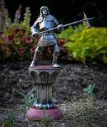 KNIGHT WITH A HAMMER, 15TH CENTURY, TIN FIGURE - PEWTER FIGURES