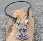 TIN THOR'S HAMMER, ERIKSTORP, SWEDEN, NECKLACE - WIKINGERAMULETTE