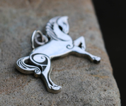 CELTIC HORSE, SILVER PENDANT - PENDANTS