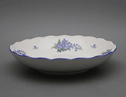 BOWL FOR COMPOTE, ROCOCO, FORGET-ME-NOT - PORCELAIN PLATES