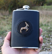 HIP FLASK, CELTIC DEER - BOTTLES, HIP FLASKS