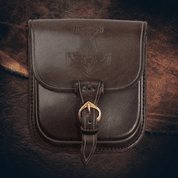 THOR'S HAMMER, LEATHER BELT BAG - BROWN - BAGS, SPORRANS