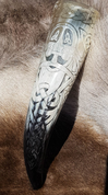 ODIN, LUXURY ENGRAVED DRINKING HORN - DRINKING HORNS