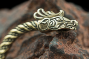 FIANNA, CELTIC DEER, BRACELET, BRASS - BRONZE HISTORICAL JEWELS