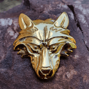 VUK, WOLF PENDANT GOLD PLATED - VERGOLDETER SCHMUCK