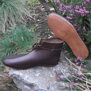 WIKINGER-LEDERSTIEFEL, HEDEBY - WIKINGERSCHUHE