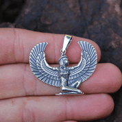 WINGED ISIS, EGYPTIAN GODDESS, SILVER PENDANT - PENDANTS