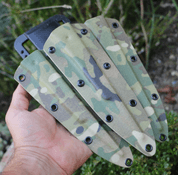 TACTICAL SHEATH MULTICAM FOR 3 TOP DOG KNIVES - SHARP BLADES - THROWING KNIVES