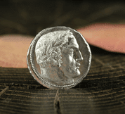 SHEKEL, TETRADRACHMA, PEWTER REPLICA - ANCIENT JEWISH COINS