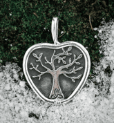 APPLE TREE, PENDANT, SILVER - PENDANTS