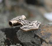 TÓR, THORS HAMMER, PENDANT, BRONZE - PENDANTS, NECKLACES