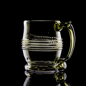 BEER GLASS, GREEN, HISTORICAL REPLICA - HISTORICAL GLASS